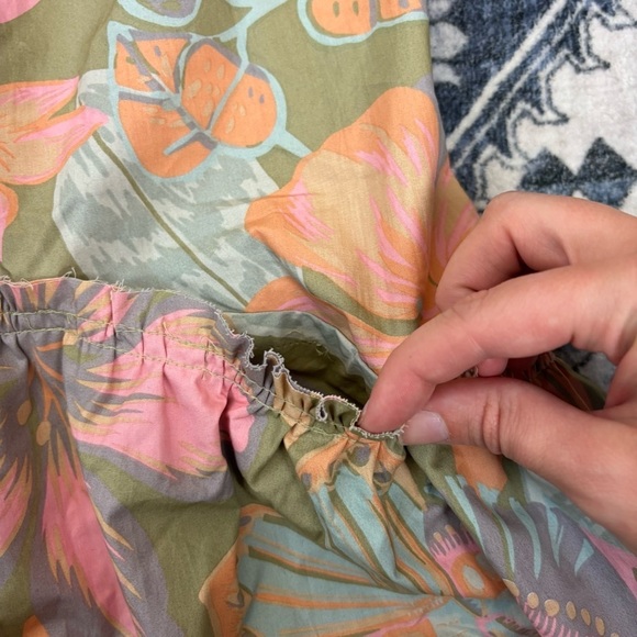 Free People Deserted Island Mini Dress Rainforest Combo Size M NWT Vacation - Picture 4 of 7